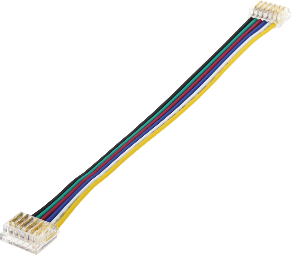 EuroSpot Διπλός Καλωδιακός Σύνδεσμος Ταινίας Led 6Pin για SMD RGB+CCT 12mm