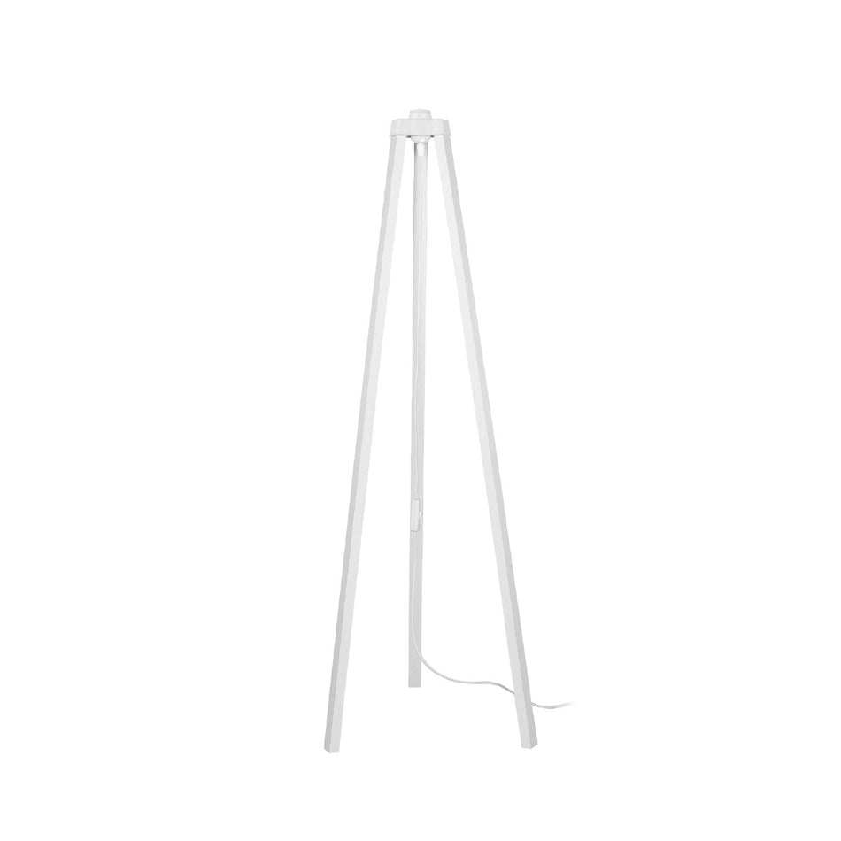 TRIPOD 203-0259 Μοντέρνο Επιδαπέδιο Φωτιστικό με Ντουί 1 x E27 AC 220-240V IP20 - Λευκό - Μ38 x Π38 x Υ120cm