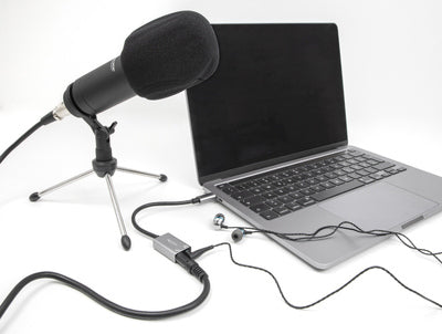 DELOCK εξωτερική κάρτα ήχου 67071, 2x 3.5mm, USB-C σύνδεση, γκρι