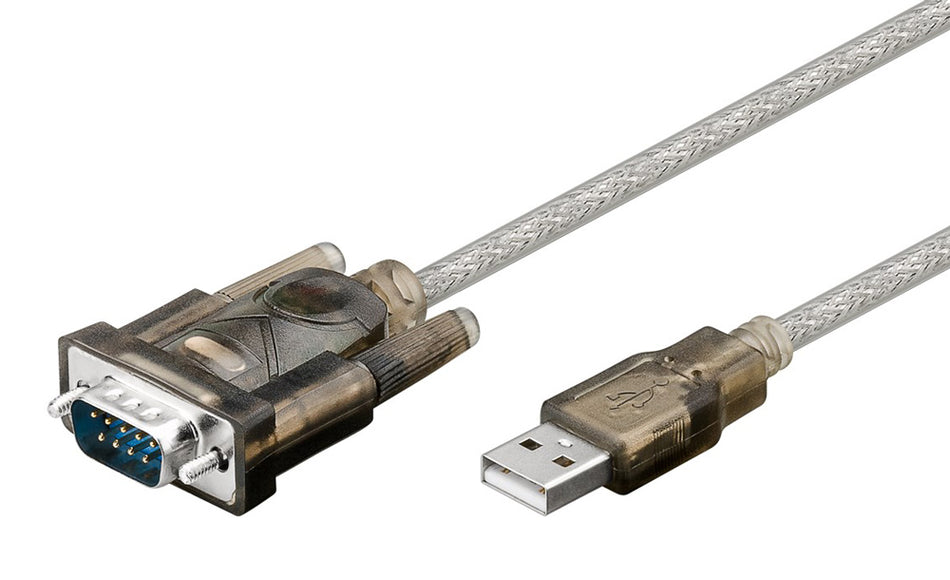 GOOBAY καλώδιο USB σε RS-232 68875, 1 Mbit/s, 1.5m, διάφανο