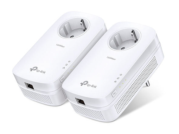 Powerline Bundle TP-Link AV1300 Gigabit Powerline Adapter με Ενσωματωμένη Πρίζα Starter Kit v2