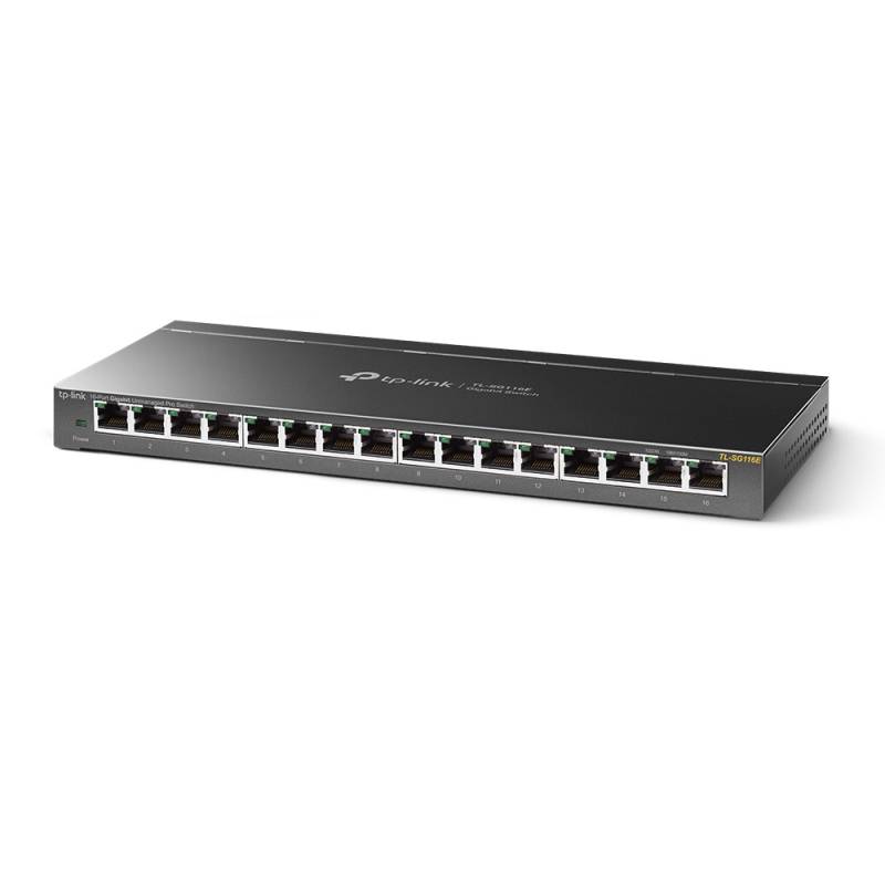 Switch TP-Link TL-SG116E v2  L2, Unmanaged, 16x Ports, 10/100/1000 Mbps