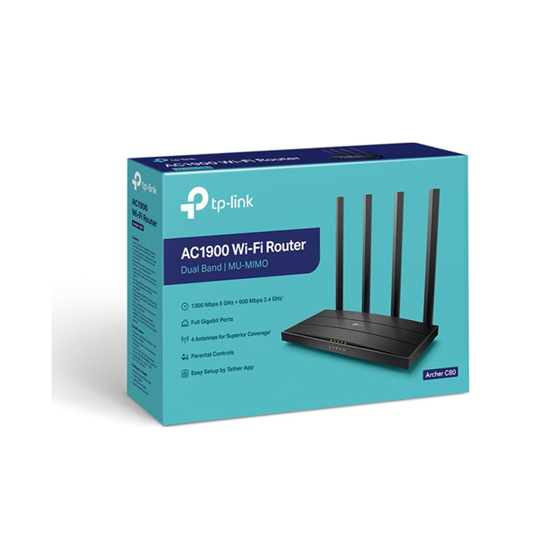 Wireless Router TP-Link Archer C80 AC1900 Dual Band