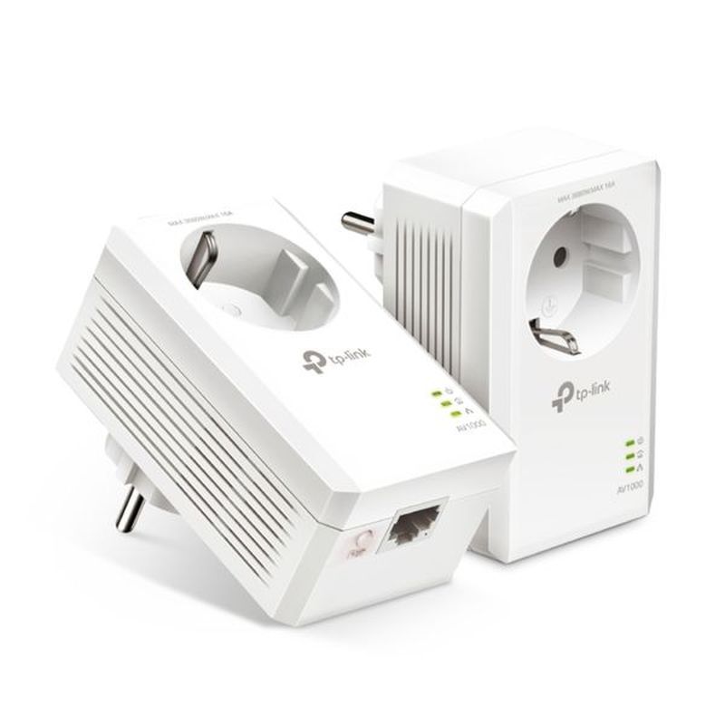 Powerline TP-Link TL-PA7017P Kit v4 AV1000 Gigabit Passthrough Starter Kit