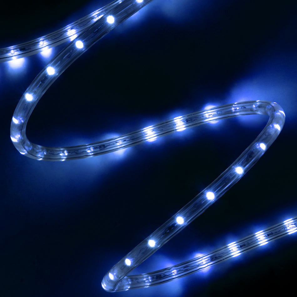 GLOBOSTAR® LIGHTUBE 70606 Φωτοσωλήνας LED 3.9W/m 117lm/m 360° DC 220-240V Αδιάβροχο IP65 36 x Diode Chip/m Μπλε Dimmable - Μ100 x Π1.2 x Υ1.2cm - 2 Χρόνια Εγγύηση