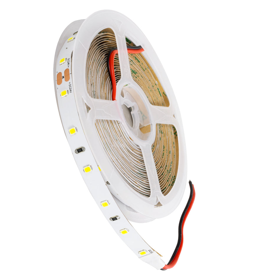 GLOBOSTAR® LILAC 70200 Ταινία LED 6W/m 660lm/m 120° DC 24V IP20 60 x SMD2835 Chip/m Ψυχρό Λευκό 6000K Dimmable - Sanan SMD Chip - Μ500 x Π0.8 x Υ0.1cm - Ρολό 5 Μέτρων - 5 Χρόνια Εγγύηση