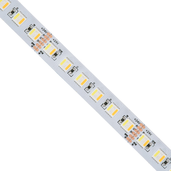 70264 Ταινία LED SMD 5050 RGBW + WW 5in1 5m 36W/m 72LED/m 120° DC 24V IP20 3600lm/m Πολύχρωμη RGB - Ψυχρό Λευκό 6000K - Φυσικό Λευκό 4500K - Θερμό Λευκό 2700K - 5 Χρόνια Εγγύηση