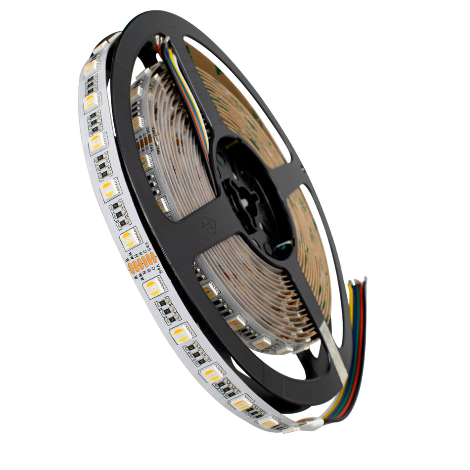 GLOBOSTAR® PRISMA 70265 Ταινία LED 20.4W/m 2040lm/m 120° DC 24V IP20 60 x SMD5050 Chip/m Πολύχρωμο RGBW+WW Dimmable - Sanan SMD Chip - Μ500 x Π1 x Υ0.2cm - Ρολό 5 Μέτρων - 5 Χρόνια Εγγύηση