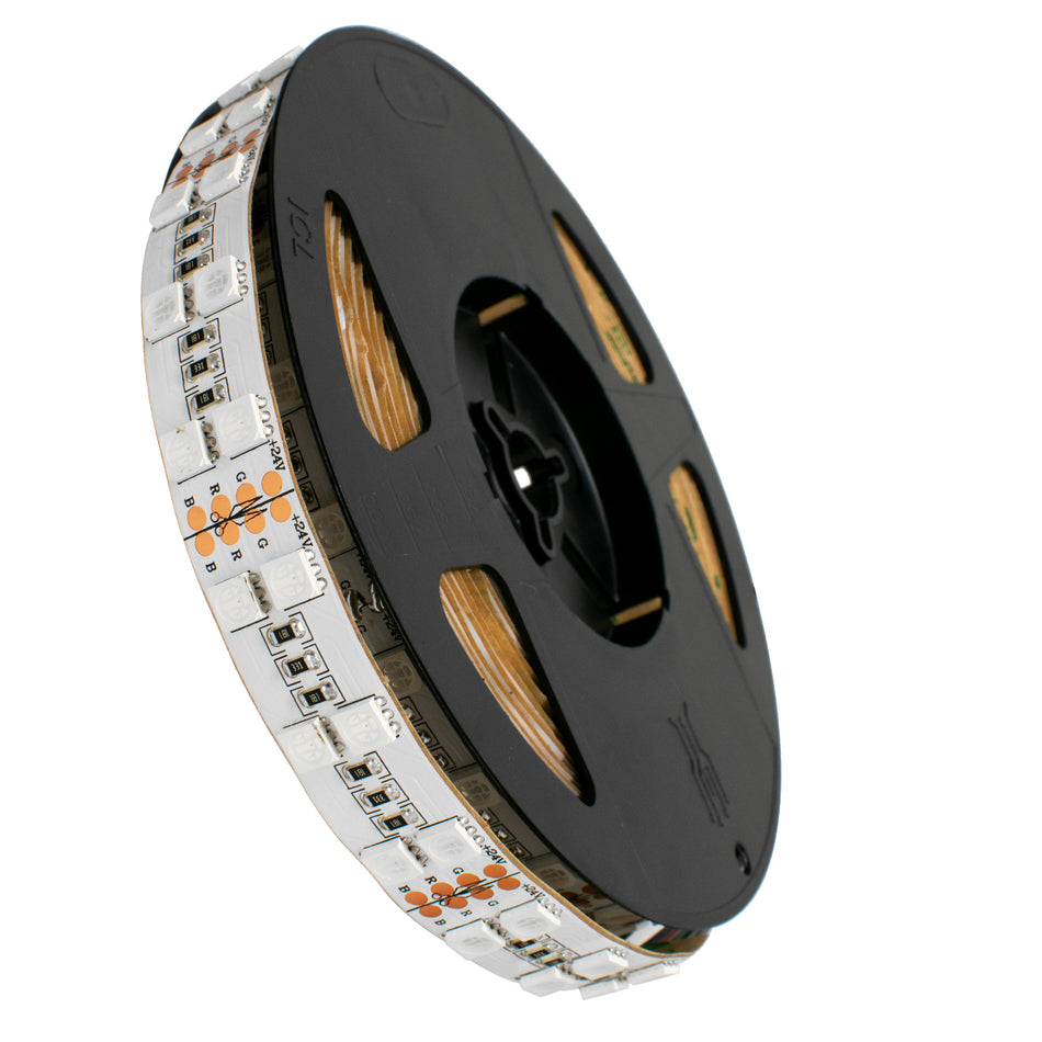 DUORA 70279 Ταινία LED 28.8W/m 1872lm/m 120° DC 24V IP20 120 x SMD5050 Chip/m Πολύχρωμο RGB Dimmable - Sanan SMD Chip - M500 x Π1.5 x Υ0.2cm - Ρολό 5 Μέτρων - 5 Χρόνια Εγγύηση