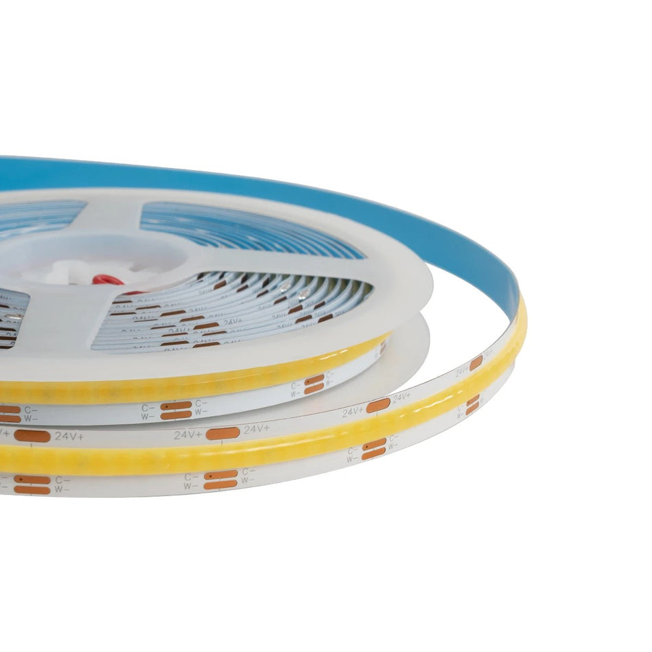 BEE 70349 Ταινία LED 14W/m 1540lm/m 120° DC 24V IP20 608 x COB Chip/m Ρυθμιζόμενο Λευκό CCT από 2700K έως 6000K Dimmable - Sanan COB Chip - Μ500 x Π1 x Υ0.2cm - Ρολό 5 Μέτρων - 5 Χρόνια Εγγύηση