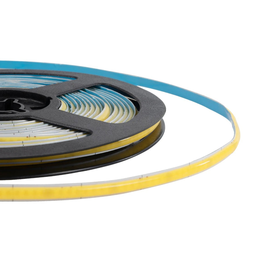GLOBOSTAR® BEE 70355 Ταινία LED 9W/m 990lm/m 120° DC 24V IP20 384 x COB Chip/m Ψυχρό Λευκό 6000K Dimmable - Sanan COB Chip - Μ500 x Π0.5 x Υ0.2cm - Ρολό 5 Μέτρων - 5 Χρόνια Εγγύηση