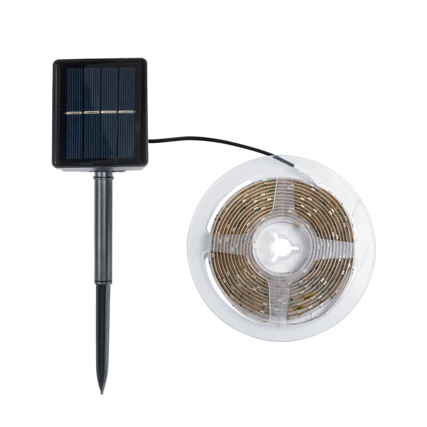 SOLAR LEDSTRIP 70421 Αυτόνομο Ηλιακό Σετ Ταινία LED 3m 3W/3m 90LED 2835 SMD 30lm/m 120° με Ενσωματωμένα Προγράμματα Λειτουργίας - Αδιάβροχο IP65 - RGB - Μ300 x Π0.8 x Υ0.3cm - 2 Χρόνια Εγγύηση