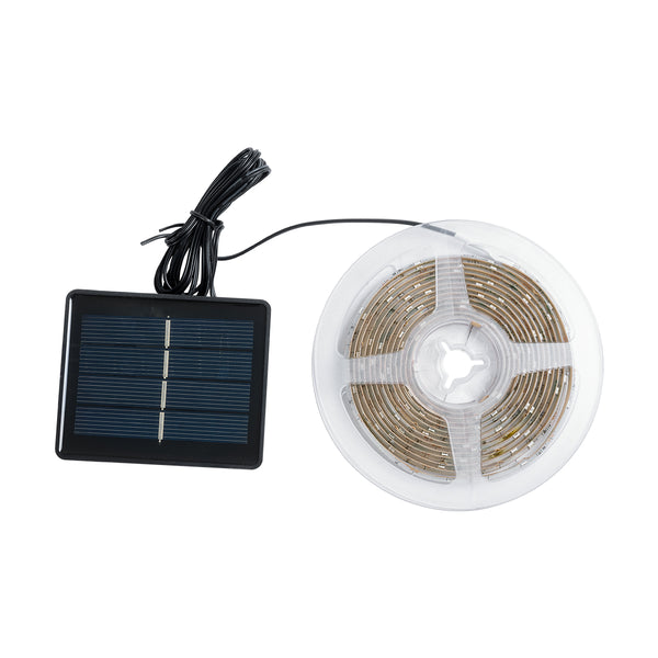 SOLAR LEDSTRIP 70421 Αυτόνομο Ηλιακό Σετ Ταινία LED 3m 3W/3m 90LED 2835 SMD 30lm/m 120° με Ενσωματωμένα Προγράμματα Λειτουργίας - Αδιάβροχο IP65 - RGB - Μ300 x Π0.8 x Υ0.3cm - 2 Χρόνια Εγγύηση