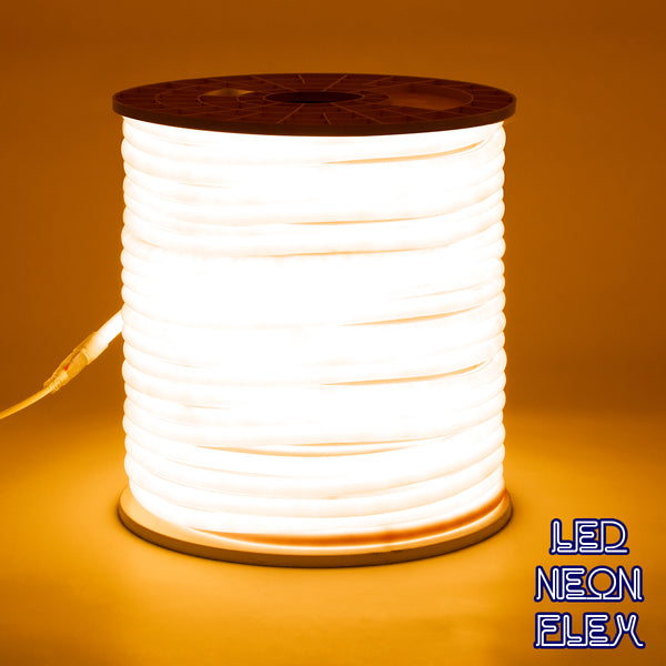 70596 TUBE 360° Degree Neon Flex Epistar LED SMD 2835 1m 12W/m 120LED/m 1212lm/m 360° DC 230V Αδιάβροχη IP68 Gold - Ultra Θερμό 2200K Dimmable