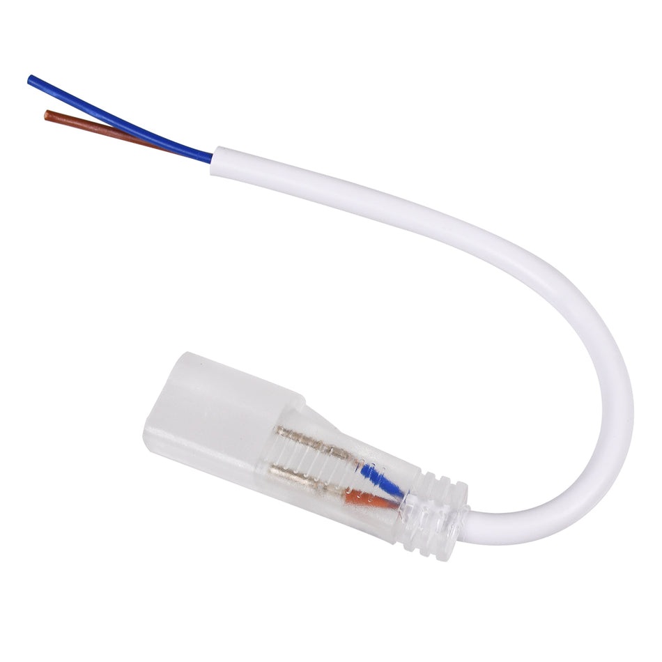 NEOVALE-A 70613 Σύνδεσμος για Neon Flex LED Αδιάβροχο IP65 - Διάφανο - Μ20 x Π1.9 x Υ1.1cm