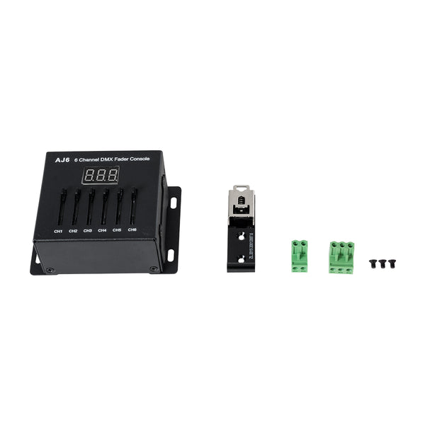 70675 AJ6 SKYDANCE DMX 6 Channel Fader Console - Κονσόλα Φωτισμού 6 Καναλιών DMX DC 5-12V ή 3 x AAA Μπαταρίες - IP20 Μ10 x Π7 x Υ4cm - 5 Years Warranty