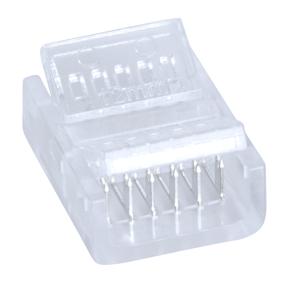 STRIPCON 70689 Ταχυσύνδεσμος για RGBW+WW Ταινία LED 12mm σε 12mm IP20 - Διάφανο - Μ1.9 x Π1.6 x Υ0.7cm