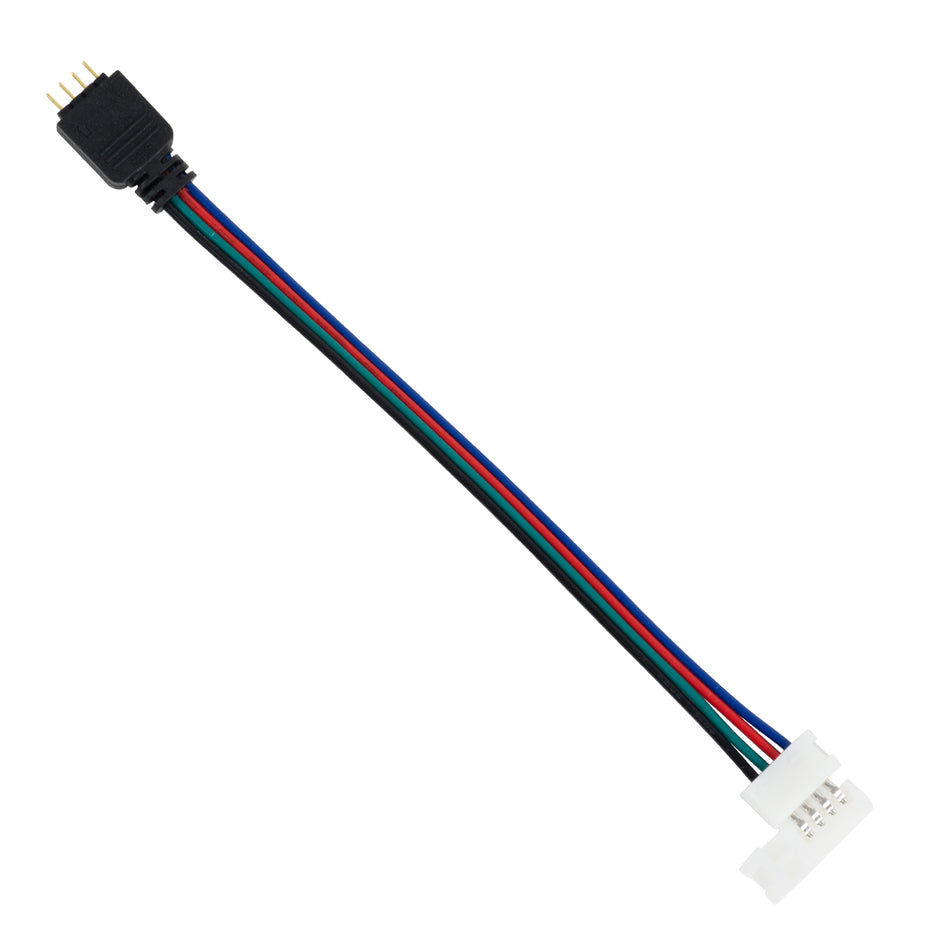 STRIPCON 70691 Ταχυσύνδεσμος για Ταινία LED RGB 10mm σε 4 Pin Αρσενικό Σύνδεσμο IP20 - Πολύχρωμο - Μ17 x Π1.5 x Υ0.4cm