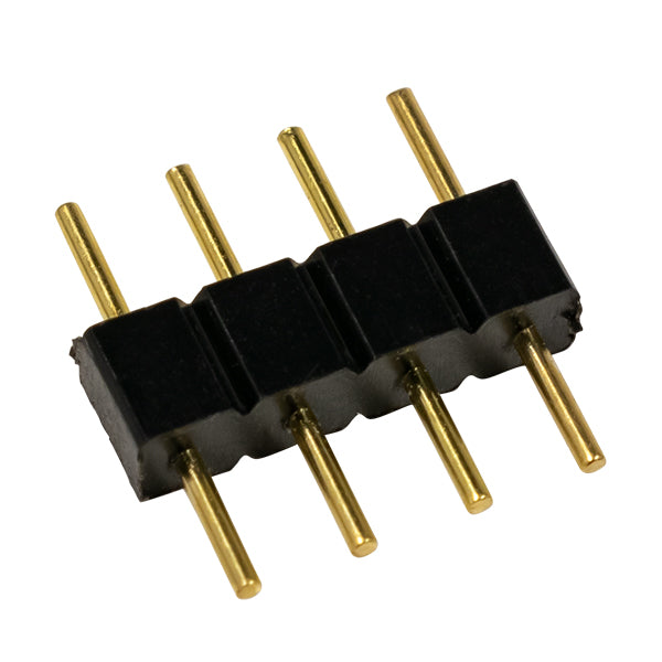 STRIPCON 70701 Ταχυσύνδεσμος 4 Pin για Ταινία LED RGB IP20 - Μαύρο - Μ1 x Π1 x Υ0.3cm