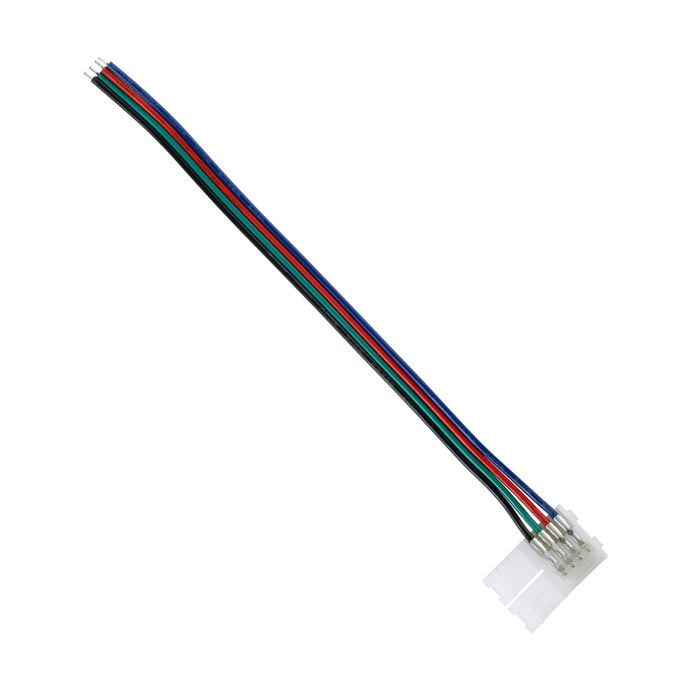 STRIPCON 70730 Ταχυσύνδεσμος για RGB Ταινία LED 10mm σε 4 Καλώδια IP20 - Λευκό - Μ15 x Π1.5 x Υ0.5cm