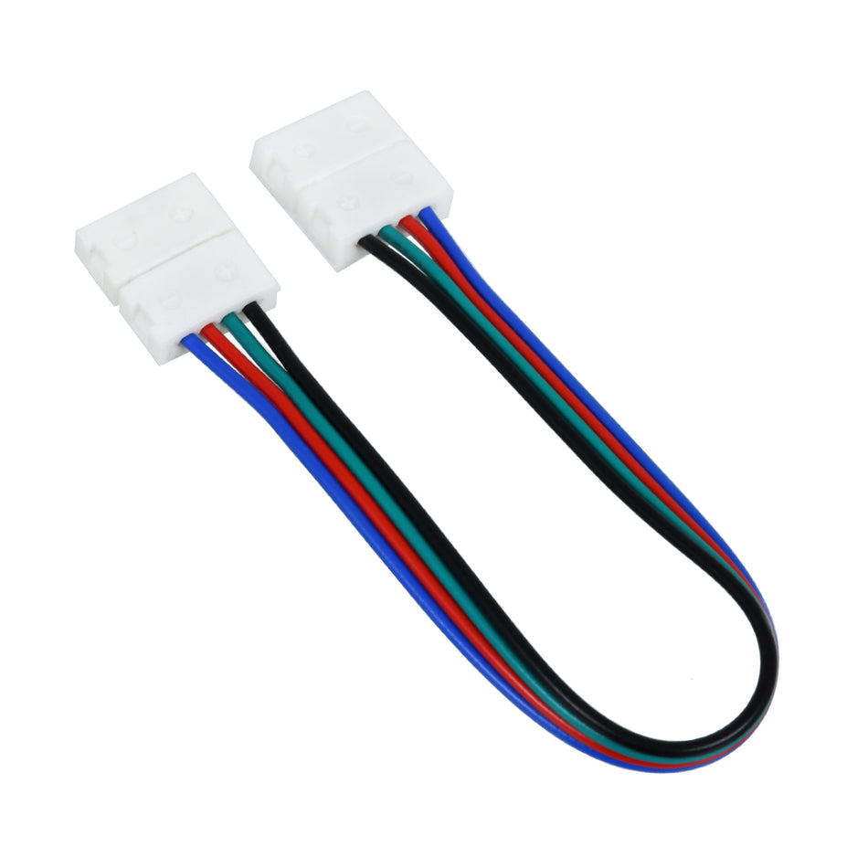 STRIPCON 70733 Ταχυσύνδεσμος για RGB Ταινία LED 10mm σε 10mm Σύνδεσμο IP20 - Λευκό - Μ18 x Π1.5 x Υ0.5cm
