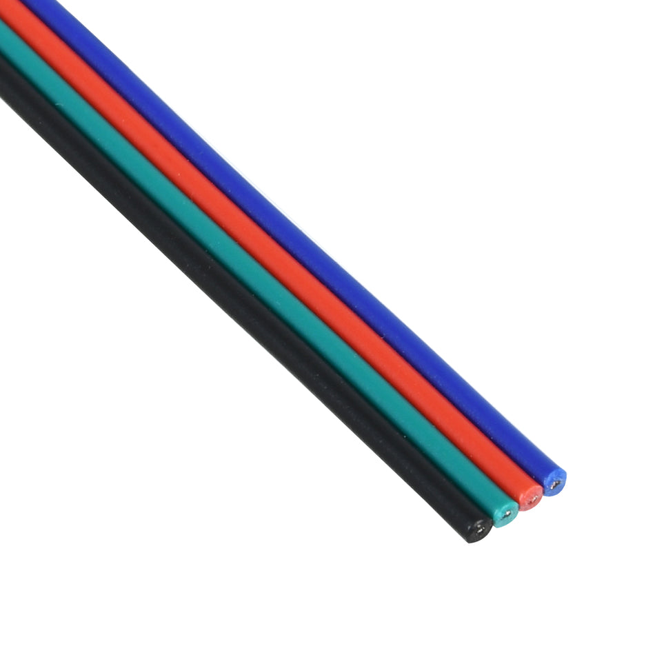 COLORCABLE 70736 Εύκαμπτο Πλακέ Καλώδιο 4 x 0.25mm² για Ταινία LED RGB IP20 - Πολύχρωμο - Μ100 x Π1 x Υ0.1cm