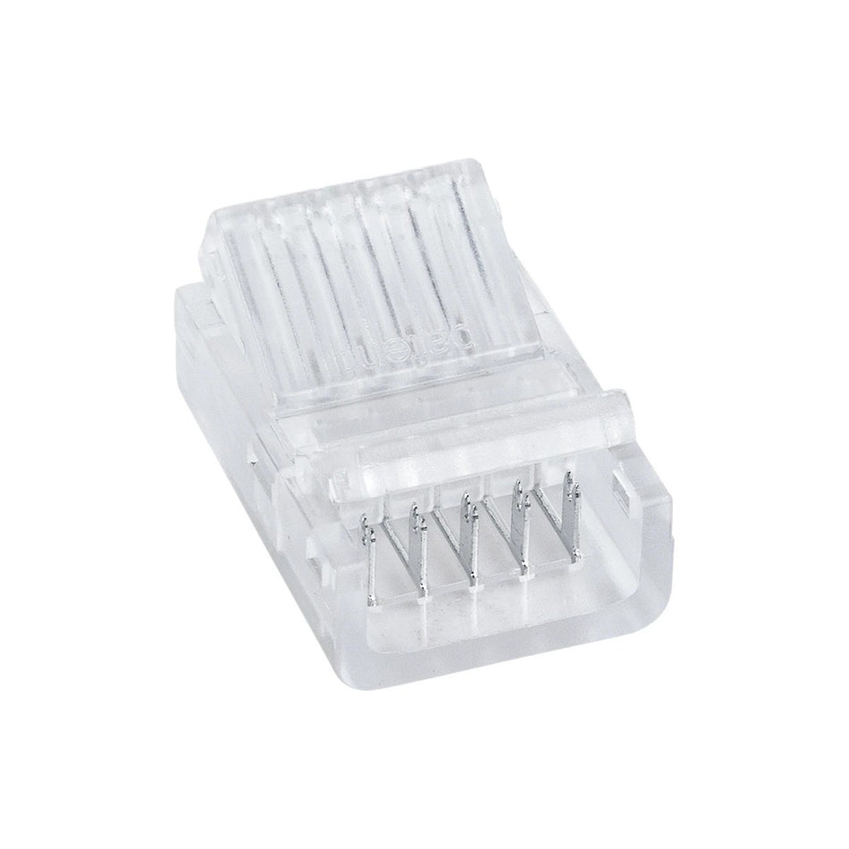 STRIPCON 70757 Ταχυσύνδεσμος για RGBW Ταινία LED 12mm σε 5 Καλώδια IP20 - Διάφανο - Μ2.5 x Π1.5 x Υ1cm