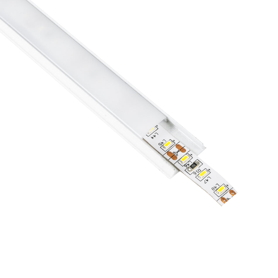 CURVED-PROFILE 70863-3M Προφίλ Αλουμινίου - Βάση & Ψύκτρα Ταινίας LED με Λευκό Γαλακτερό Κάλυμμα - Επιφανειακή Χρήση - Εύκαμπτο με Δυνατότητα Κυρτής Τοποθέτησης - Πατητό Κάλυμμα - Λευκό - 3 Μέτρα - Πακέτο 5 Τεμαχίων - Μ300 x Π1.8 x Υ0.5cm