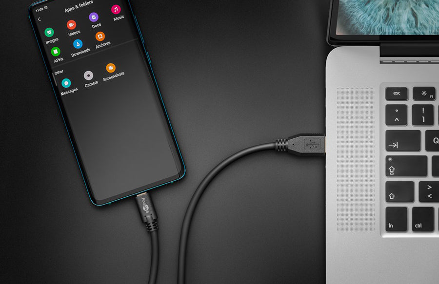 GOOBAY καλώδιο USB σε USB-C 71221, 15W, 5Gbps, 2m, μαύρο