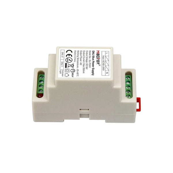 71420 DL-POW1 Mi-BOXER DC DALI BUS Power Supply Τροφοδοτικό SELV AC 100-240V σε DC 16V 2 Καναλιών DC 16V 2 x 125mA 2W - Max 250mA 4W - IP20 - Din Rail Ράγας - Μ9 x Π3.4 x Υ6cm - 5 Years Warranty