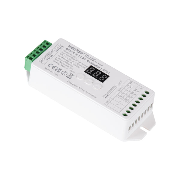 71423 DL-X Mi-BOXER DC DALI & Push Dimming 5 in 1 High Speed Controller / Dimmer 5 Καναλιών DC 12-24V 5 x 6A 144W - Max 20A 480W - IP20 RGBW+WW Μ13 x Π5 x Υ2.5cm - 5 Years Warranty