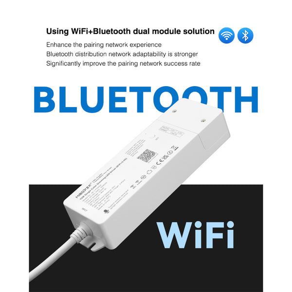 71437 WL1-P75V24 Mi-BOXER DC Smart Wifi & RF 2.4Ghz & Push Dimming Power Supply Τροφοδοτικό SELV & Controller / Dimmer All in One AC100-240V σε DC 24V 1 x 3A 75W - Max 3A 75W - IP20 Μ19 x Π5.5 x Υ3.2cm - 5 Years Warranty