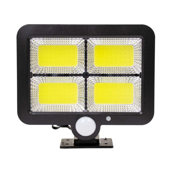 71462 Αυτόνομος Ηλιακός Προβολέας LED 128 4 x COB 30W 1600lm, Μπαταρία 2400mAh, Αισθητήρα Ημέρας/Νύχτας, Αισθητήρα Κίνησης, Αδιάβροχο