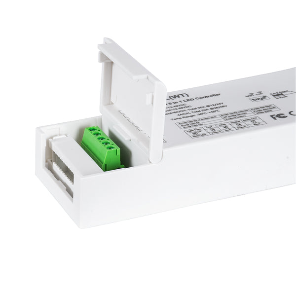 71470 V5-L SKYDANCE DC WiFi & RF 2.4Ghz Dimmer High Speed Controller 5 Καναλιών DC 12-48V 5 x 6A 288W - Max 30A 1440W - IP20 Μ18 x Π5.7 x Υ2.8cm - 5 Years Warranty