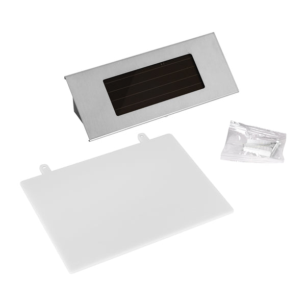 Autonomes Solar-LED-SMD 1 W 100 lm mit integriertem 600-mAh-Akku – Photovoltaik-Panel mit Tag-Nacht-Sensor für Straßenadressennummerierung, wasserdicht IP65