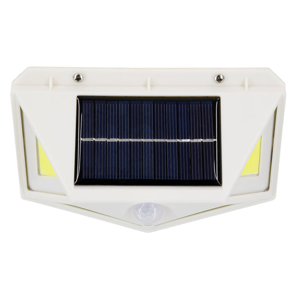 Autonome LED-Solarleuchte COB 10 W 1000 lm – Batterie 1200 mAh – Tag-Nacht-Sensor – PIR-Bewegungssensor, wasserdicht IP65