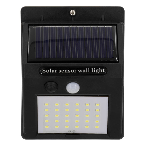 Autonome LED-Solarleuchte SMD 8 W 800 lm mit integriertem 1200 mAh-Akku – Photovoltaik-Panel mit Tag-Nacht-Sensor und PIR-Bewegungssensor, wasserdicht IP65