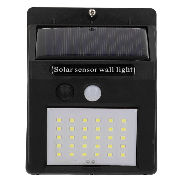 Autonome LED-Solarleuchte SMD 8 W 800 lm mit integriertem 1200 mAh-Akku – Photovoltaik-Panel mit Tag-Nacht-Sensor und PIR-Bewegungssensor, wasserdicht IP65