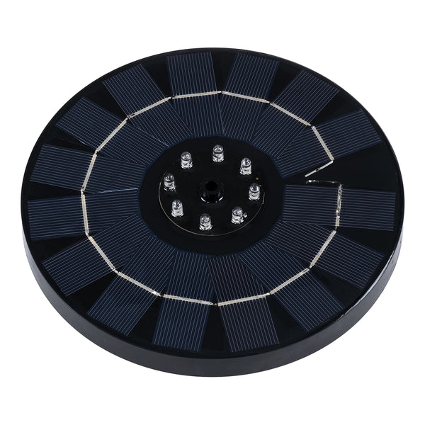 71532 Solar autonom fotovoltaic fântână decorativă LED 3W cu o înălțime maximă de apă de 30-60cm - 4 injecție diferită de IP68 IP68 Cold 6000k φ18 X y8cm