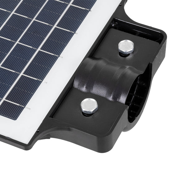 71550 Autonome Solar-Straßenlaterne, Straßenlaterne, LED, SMD, 50 W, 4000 lm, mit integriertem 4500 mAh Li-Ionen-Akku – Tag-Nacht-Sensor, PIR-Bewegungssensor, wasserdicht IP65