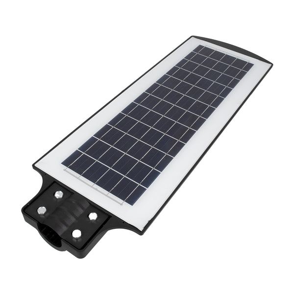 71553 Autonome Solar-Straßenlaterne, Straßenlaterne, LED, SMD, 200 W, 16000 lm, mit integriertem Li-Ionen-Akku 12000 mAh – Tag-Nacht-Sensor, PIR-Bewegungssensor, wasserdicht IP65