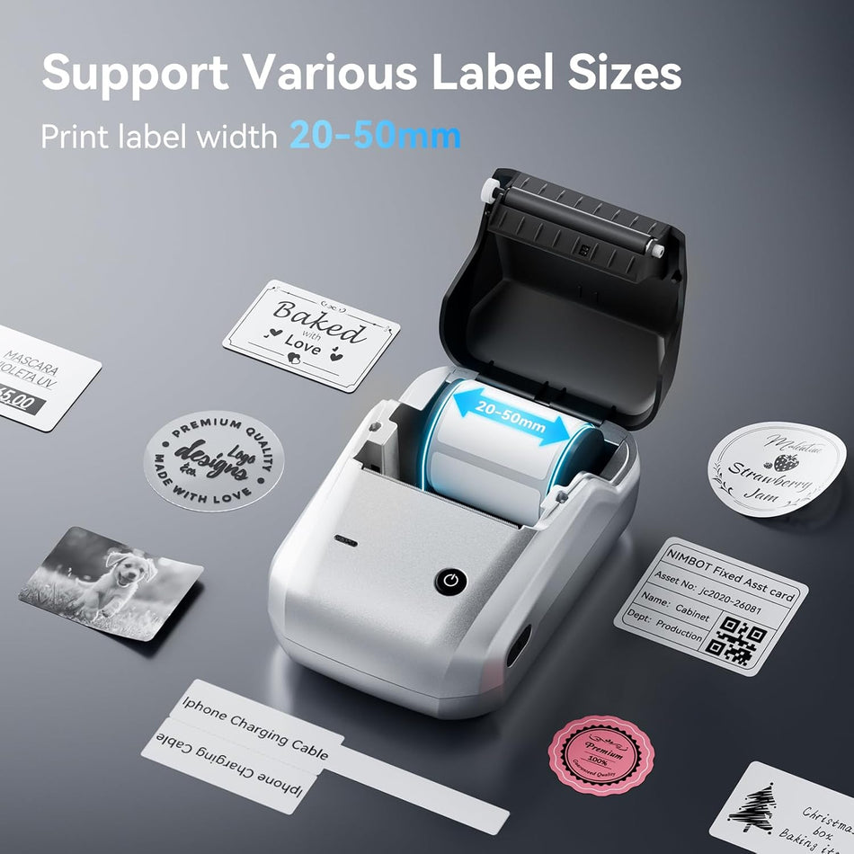 Niimbot Thermal Label Printer B1 2 Inch Silver
