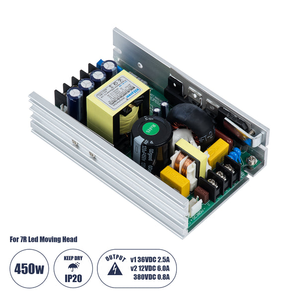 73076 Μεταλλικό Τροφοδοτικό PELV για Ρομποτική Κεφαλή 7R Moving Head 450W - AC 220-240V σε DC 12V - 36V - 380V - IP20 L12.6 x W8 x H4cm - 1 Χρόνο Εγγύηση