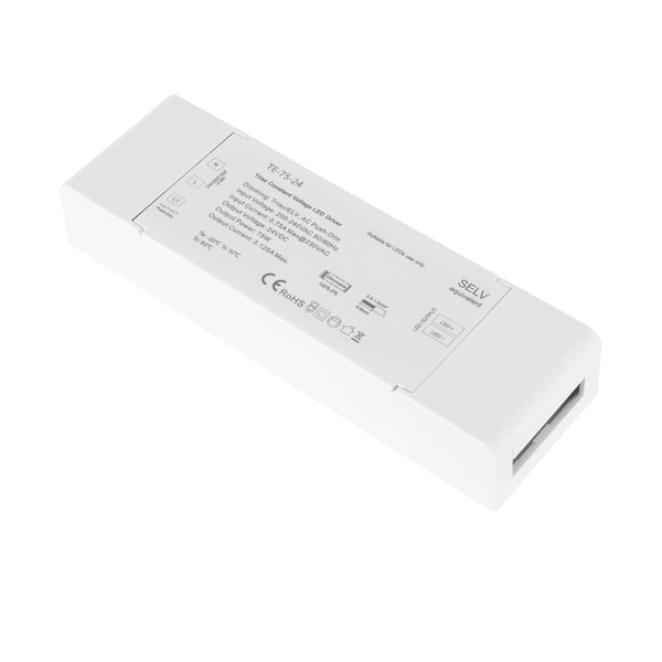 73130 TE-75-24 SKYDANCE AC Triac Dimmer Push Dimming 1 Κανάλι AC 200-240V 1 x 3.125A 75W - Max 3.125A 75W - IP20 Μ18 x Π5.7 x Υ3cm - 5 Χρόνια Εγγύηση