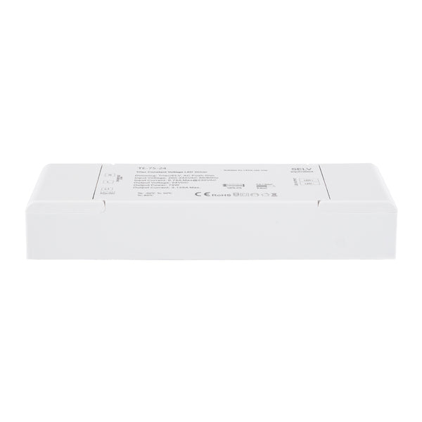 73130 TE-75-24 SKYDANCE AC Triac Dimmer Push Dimming 1 Κανάλι AC 200-240V 1 x 3.125A 75W - Max 3.125A 75W - IP20 Μ18 x Π5.7 x Υ3cm - 5 Χρόνια Εγγύηση