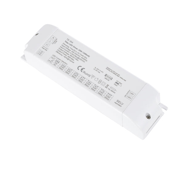 73135 TE-36A SKYDANCE AC Triac Dimmable Constant Current LED Driver Push Dimming 1 Κανάλι AC 200-240V 1 x 0.34A 36W - Max 0.34A 36W - IP20 Μ17.5 x Π4.4 x Υ3cm - 5 Χρόνια Εγγύηση