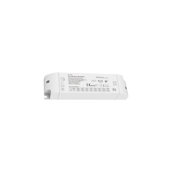 73135 TE-36A SKYDANCE AC Triac Dimmable Constant Current LED Driver Push Dimming 1 Κανάλι AC 200-240V 1 x 0.34A 36W - Max 0.34A 36W - IP20 Μ17.5 x Π4.4 x Υ3cm - 5 Χρόνια Εγγύηση