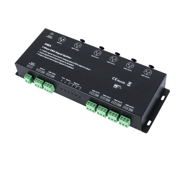 73136 DMA SKYDANCE DC DMX512 Signal Splitter / Amplifier 4 Καναλιών DC 12-36V - IP20 Μ25.6 x Π9.2 x Υ3.8cm - 5 Χρόνια Εγγύηση