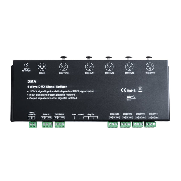 73136 DMA SKYDANCE DC DMX512 Signal Splitter / Amplifier 4 Καναλιών DC 12-36V - IP20 Μ25.6 x Π9.2 x Υ3.8cm - 5 Χρόνια Εγγύηση