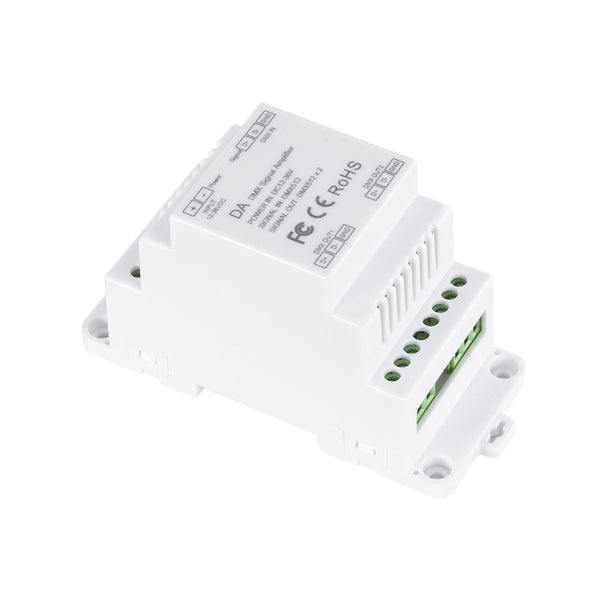 73137 DA SKYDANCE DC DMX512 Signal Amplifier Din Rail Ράγας 2 Καναλιών DC 12-48V - IP20  Μ11.5 x Π5 x Υ6.5cm - 5 Χρόνια Εγγύηση